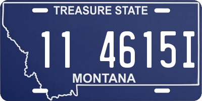 MT license plate 114615I