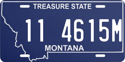 MT license plate 114615M