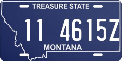 MT license plate 114615Z