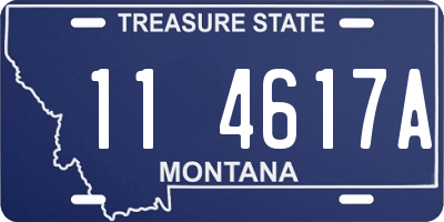 MT license plate 114617A