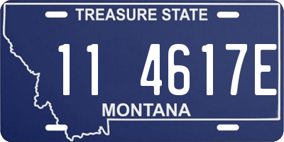 MT license plate 114617E