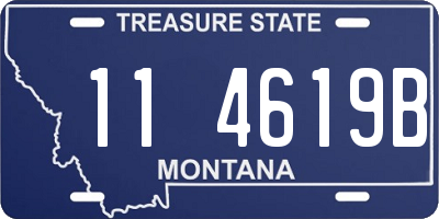 MT license plate 114619B