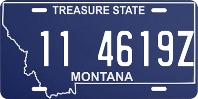 MT license plate 114619Z