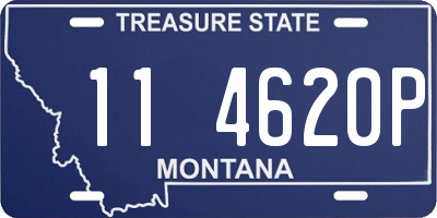 MT license plate 114620P