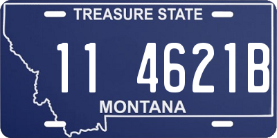 MT license plate 114621B
