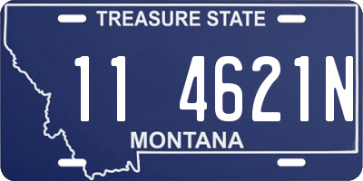 MT license plate 114621N