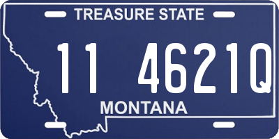 MT license plate 114621Q