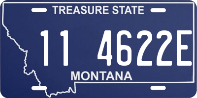 MT license plate 114622E