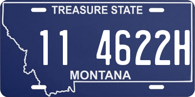 MT license plate 114622H