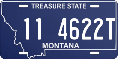 MT license plate 114622T