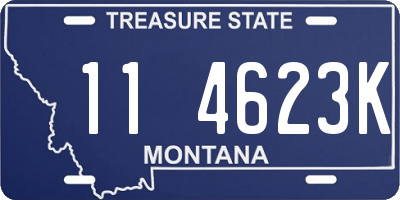 MT license plate 114623K