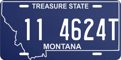 MT license plate 114624T