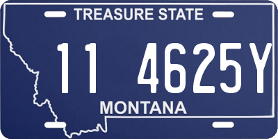 MT license plate 114625Y