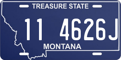 MT license plate 114626J