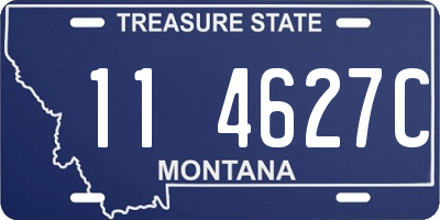MT license plate 114627C
