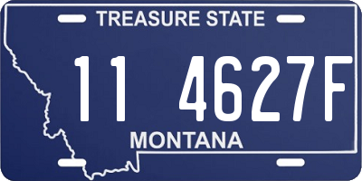 MT license plate 114627F