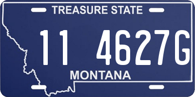 MT license plate 114627G
