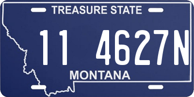 MT license plate 114627N
