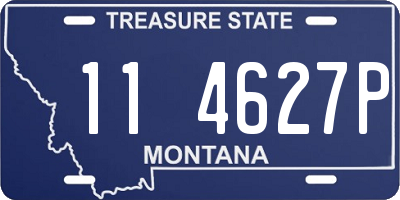 MT license plate 114627P