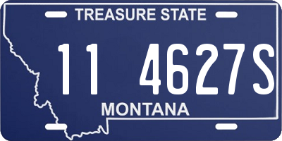 MT license plate 114627S