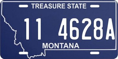 MT license plate 114628A