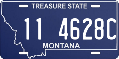 MT license plate 114628C