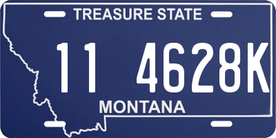 MT license plate 114628K