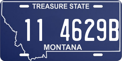 MT license plate 114629B