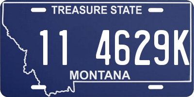 MT license plate 114629K