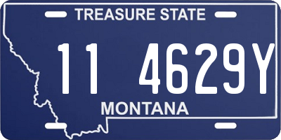 MT license plate 114629Y