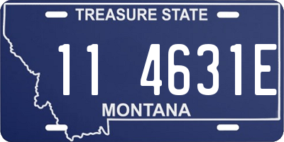 MT license plate 114631E