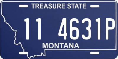 MT license plate 114631P