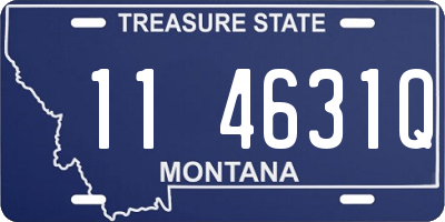 MT license plate 114631Q