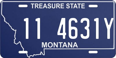 MT license plate 114631Y