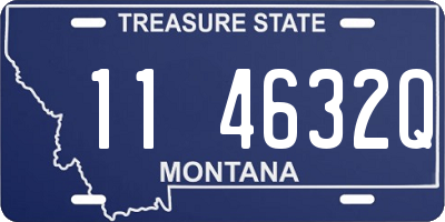 MT license plate 114632Q