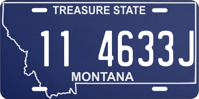 MT license plate 114633J