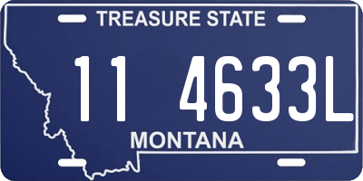 MT license plate 114633L