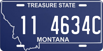 MT license plate 114634C