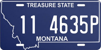 MT license plate 114635P