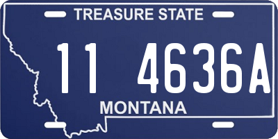 MT license plate 114636A
