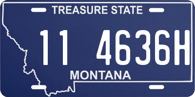 MT license plate 114636H