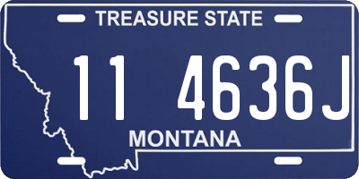 MT license plate 114636J