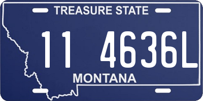 MT license plate 114636L