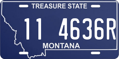 MT license plate 114636R