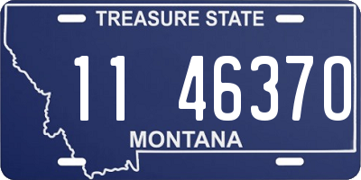 MT license plate 114637O