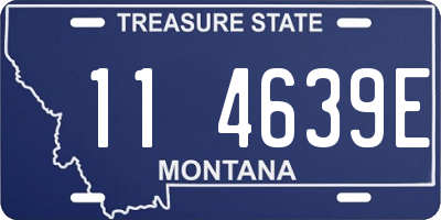 MT license plate 114639E