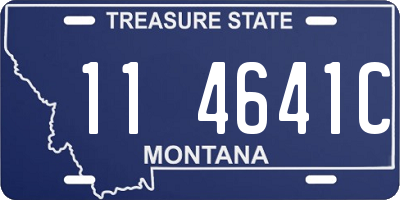 MT license plate 114641C