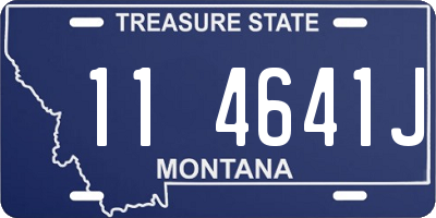 MT license plate 114641J