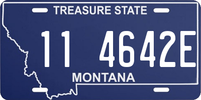 MT license plate 114642E