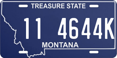 MT license plate 114644K